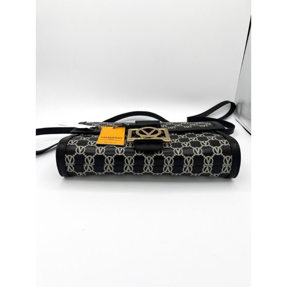 Valentino by Mario Valentino Ava Leather Crossbody Clutch Bag Removable Strap - Picture 6 of 11